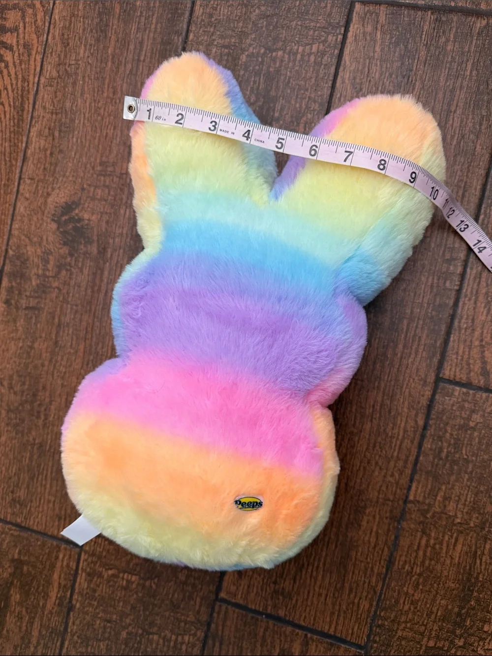 Peeps Multicolor Rainbow Marshmallow Scented 14 inch Bunny Plushie